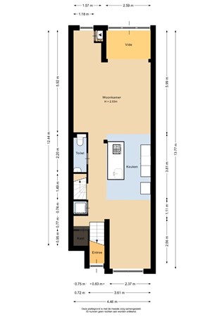 Floorplan - Osseweistraat 34B, 3023 DD Rotterdam